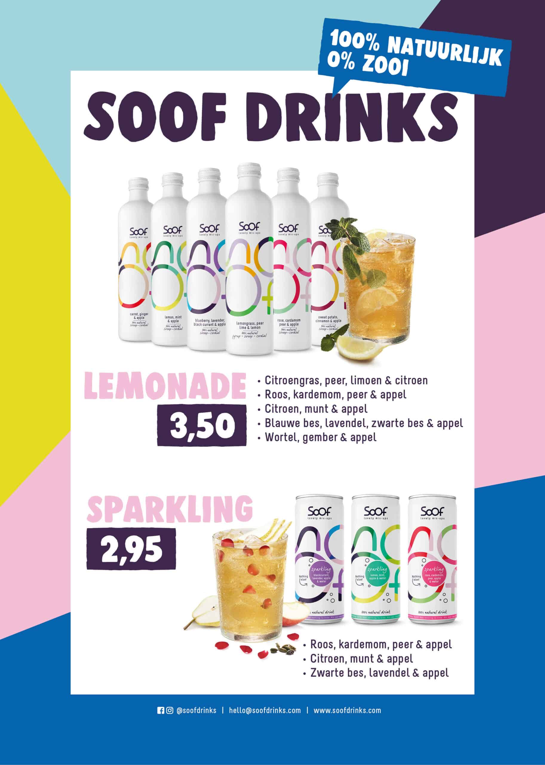 Soof Drinks - Menukaart - A4